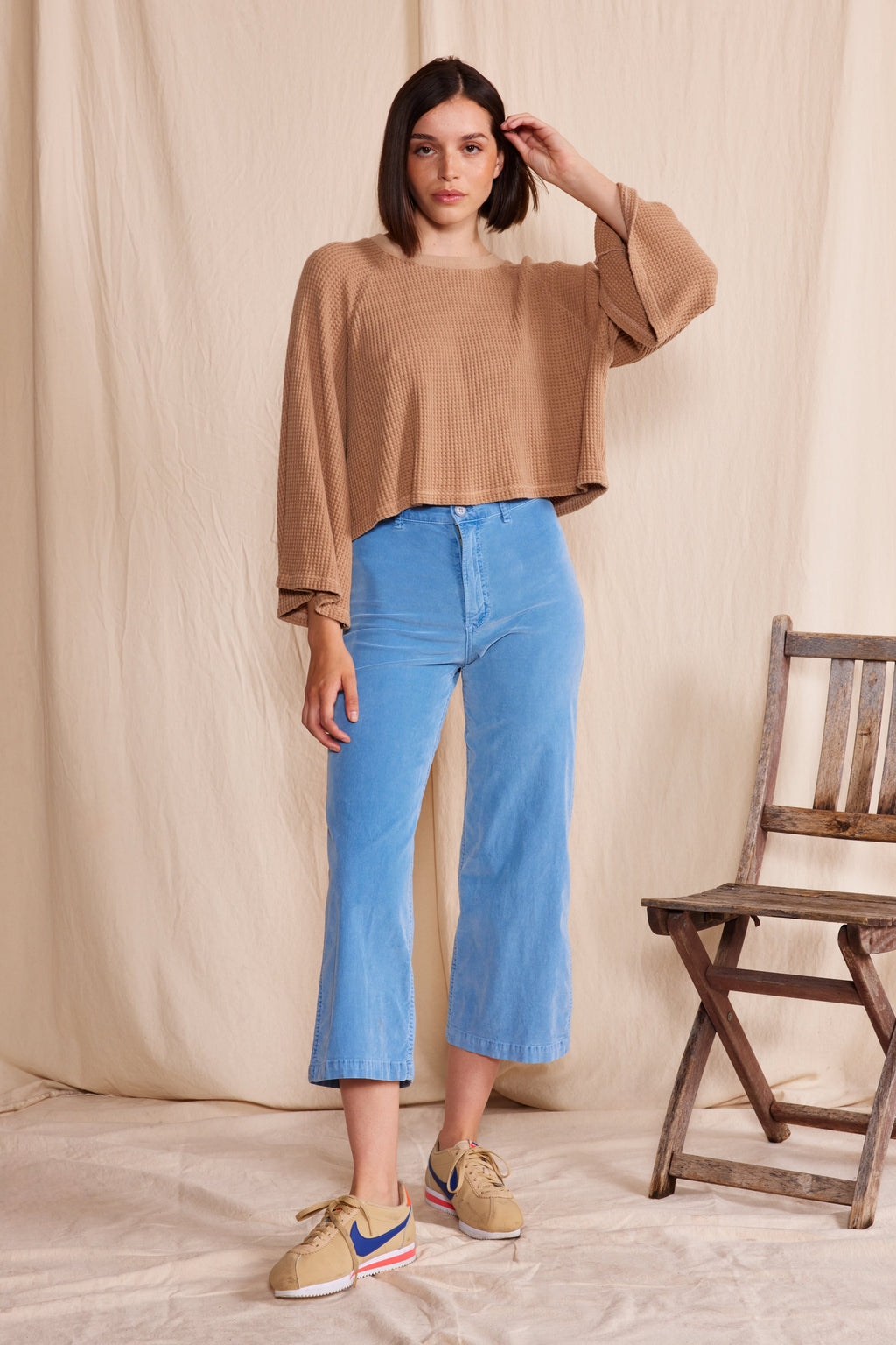 Lotus Waffle Top M view 5 (top) - waffle top, lotus waffle top - shop at us.meeeshop