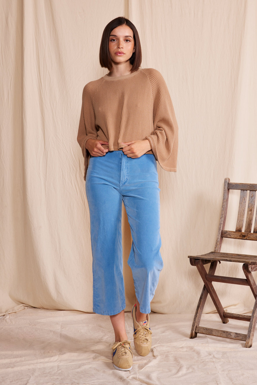 Lotus Waffle Top S view 4 (top) - waffle top, lotus waffle top - shop at us.meeeshop