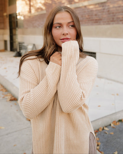 Lou Oversized Sweater in Apricot view 3 - Relaxed Fit - Louis Vuitton Oversized Sweater (top)
