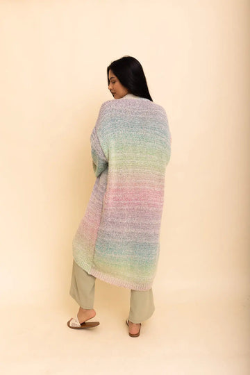 Lounge Around Longline Ombre Cardigan Top - MeeeShop Women's Fashion