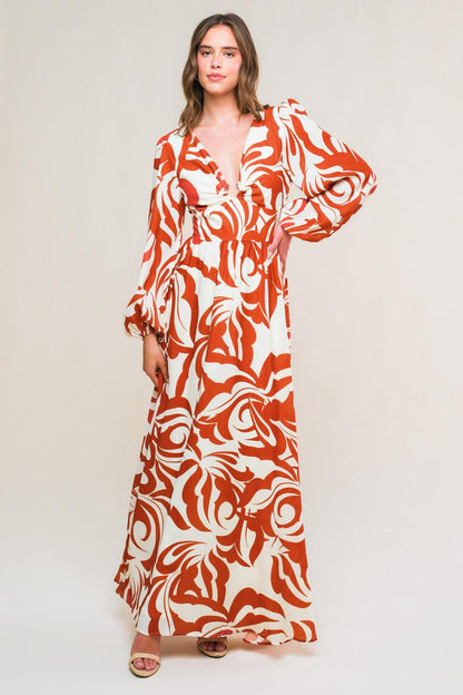 Love in Your Eyes Woven Maxi Dress in IVORY BROWN view 3 - Love Your Dress Reviews