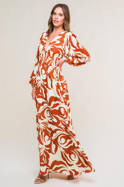 Love in Your Eyes Woven Maxi Dress in IVORY BROWN view 5 - Love Your Dress Reviews