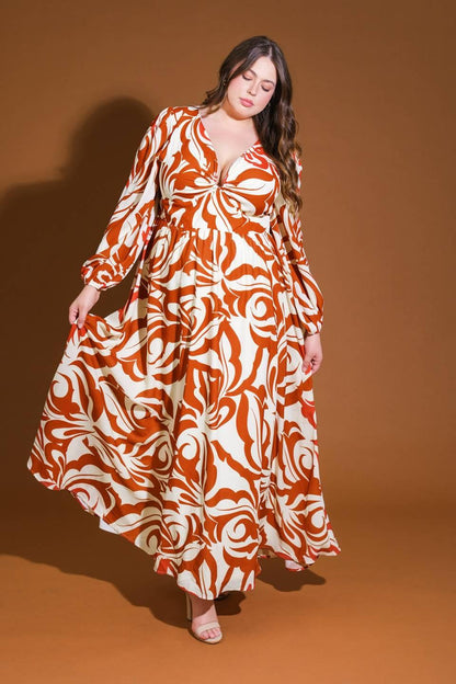 Love in Your Eyes Woven Maxi Dress in IVORY BROWN view 6 - Love Your Dress Reviews
