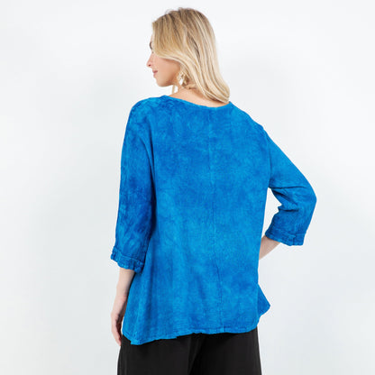 Lu V-neck Top 100% Cotton Gauze in 0 (XS/S) view 6 - 100 Cotton Tops For Women