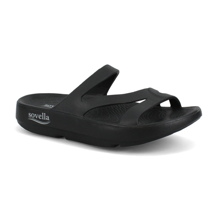 Lucky Feet Shoes Sovella Active Recovery Sandals Women's Pf Slide Black in 6