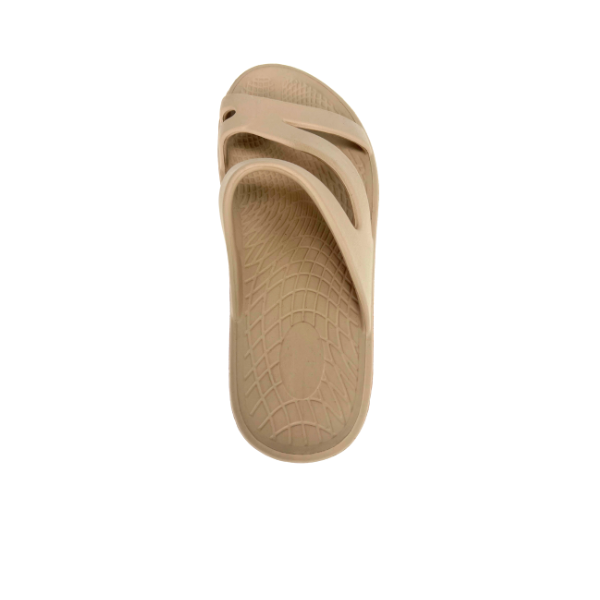 Lucky Feet Shoes Sovella Active Recovery Sandals Women's Pf Slide Beige in BEIGE view 4 - Sofibella Activewear