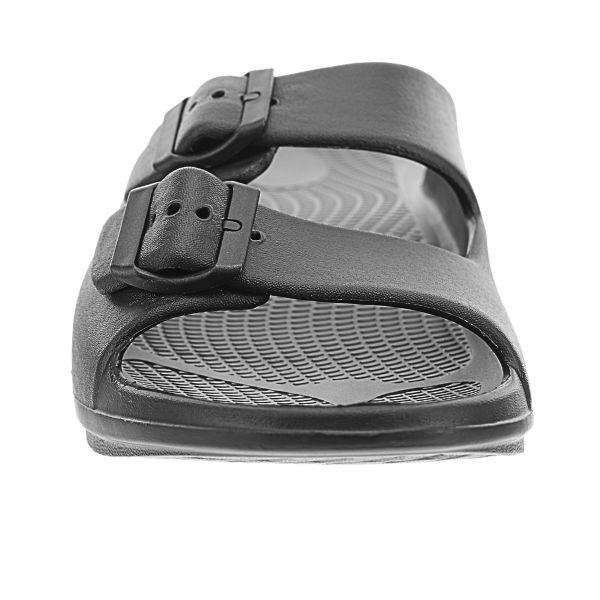 Lucky Feet Shoes Sovella Active Recovery Sandals Women's Pf Buckle Slide Black in BLACK view 4