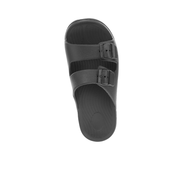 Lucky Feet Shoes Sovella Active Recovery Sandals Women's Pf Buckle Slide Black in BLACK view 6