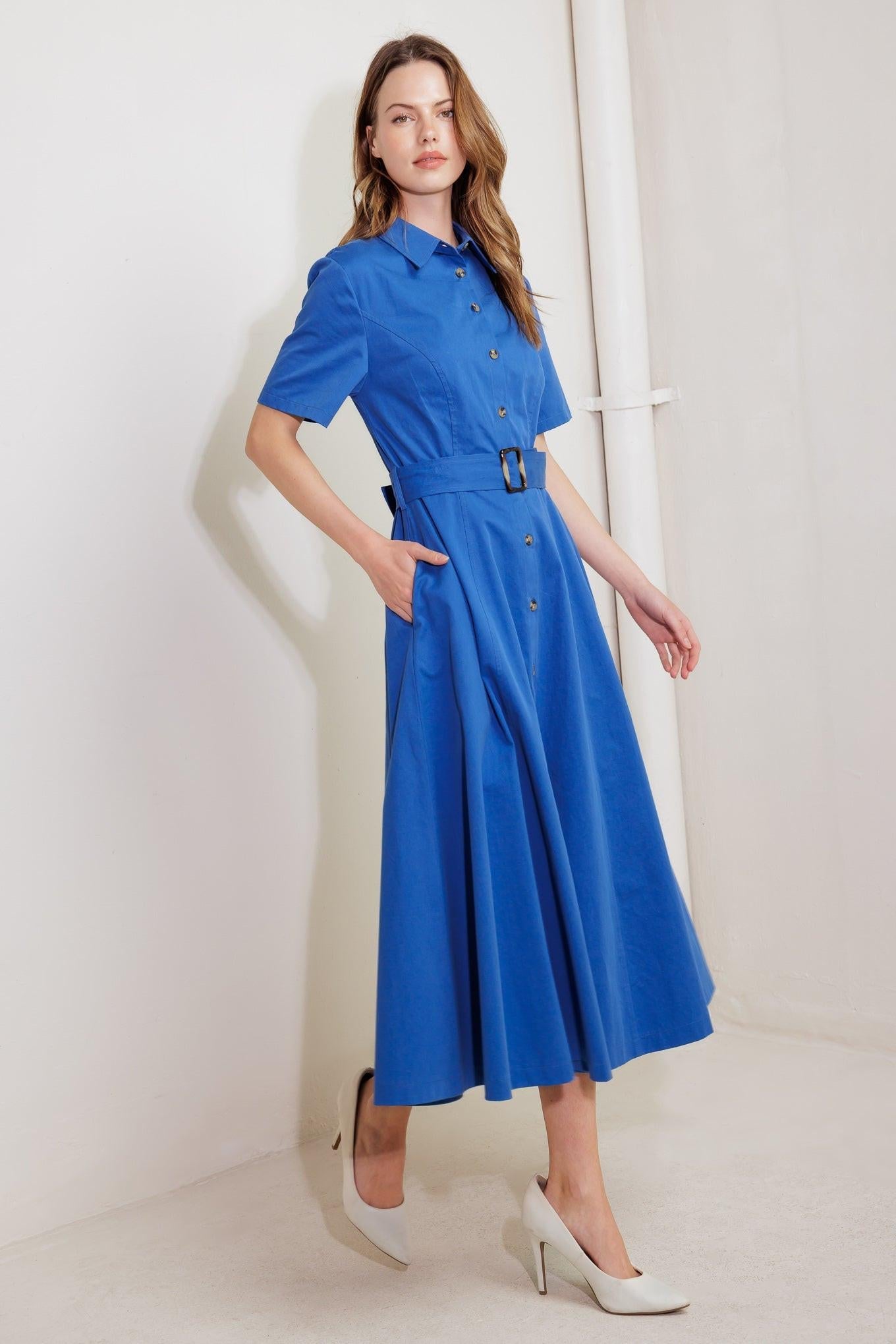 Lucky Me Woven Midi Dress view 35