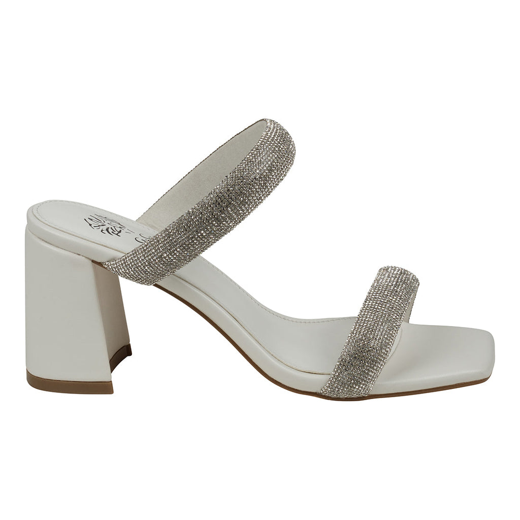 Luella White Embellished Double Band Heeled Sandals White view 4 (shoe) - luella white shoes, foschini  - shop at us.meeeshop