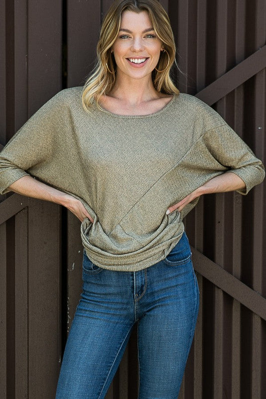 Lurex Dolman Knit Top in S - Fall Wardrobe Essential - Lurex Tank Tops