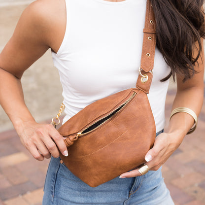Luxe Convertible Sling/belt Bag in Black - Soho Luxe Convertible Bag