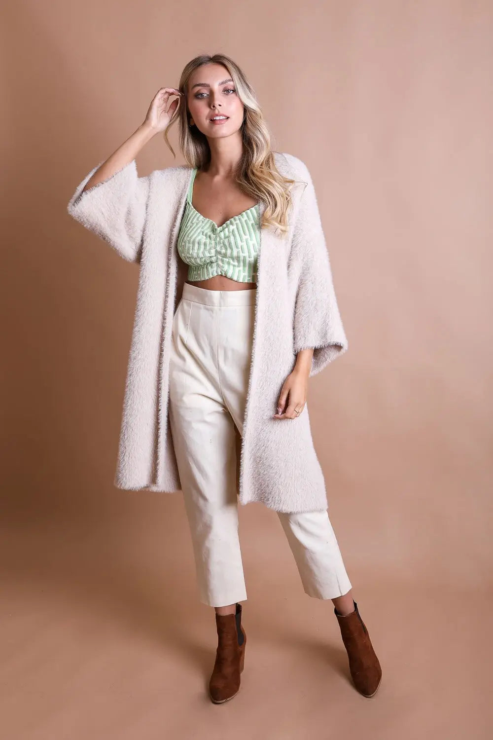 Luxe Mohair Knit Cardigan