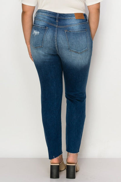Lyla plus High Rise Skinny Jeans in P-22 view 4 - High-Waisted (bottom)
