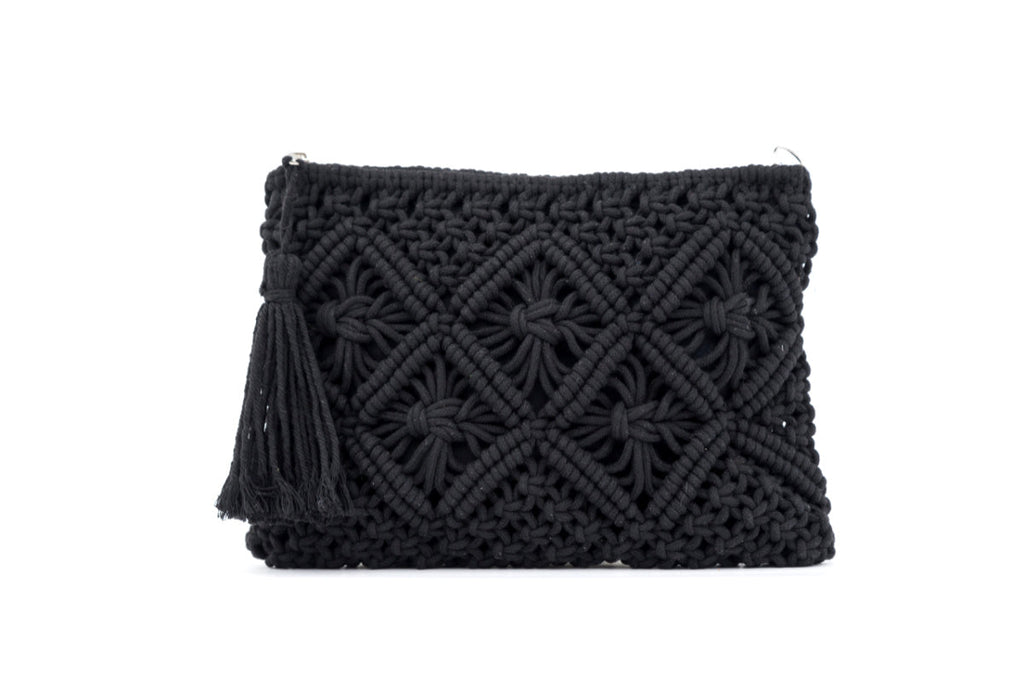 Macrame Tassel Clutch view 5 (piece) - macrame tassel bag, how to make macrame tassels, no tassel macra - shop at us.meeeshop