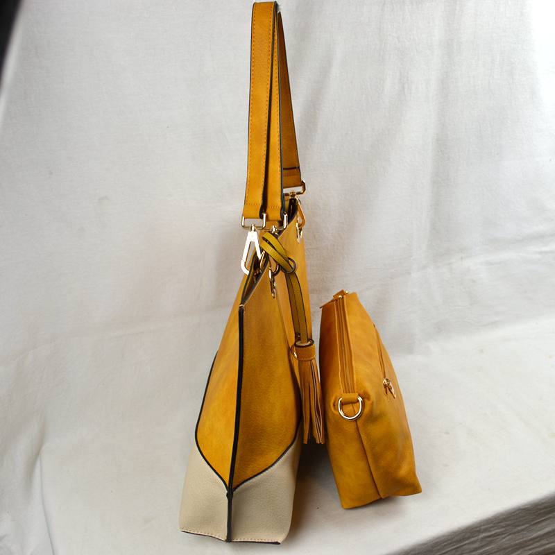 Madeline Love 2 N1 Vegan Tote Handbag Pouch Faux Leather Tote Bag view 10 - Bag Tote