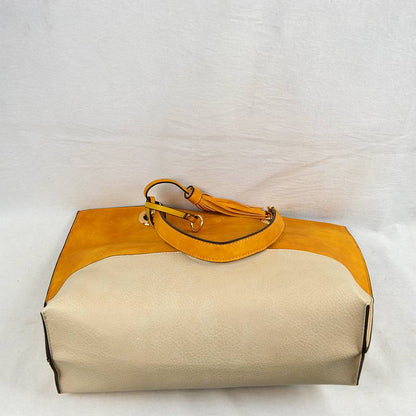 Madeline Love 2 N1 Vegan Tote Handbag Pouch Faux Leather Tote Bag view 14 - Bag Tote