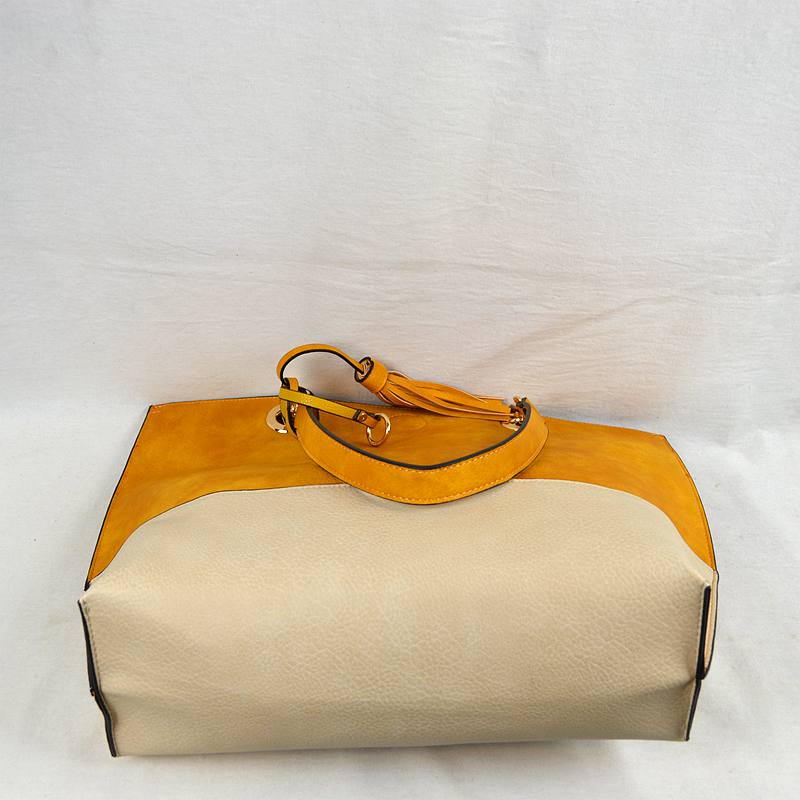 Madeline Love 2 N1 Vegan Tote Handbag Pouch Faux Leather Tote Bag view 24 - Bag Tote