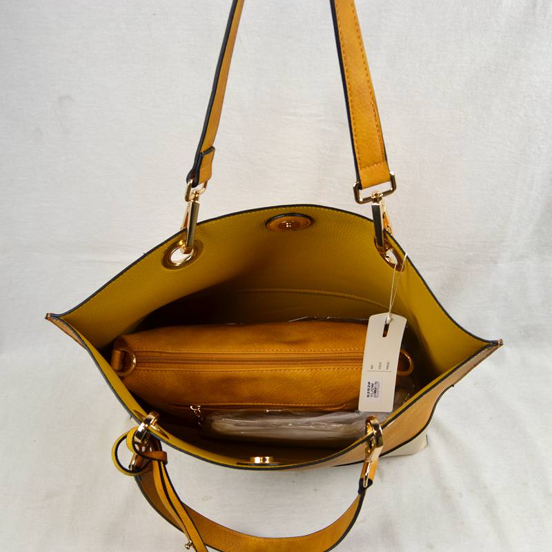 Madeline Love 2 N1 Vegan Tote Handbag Pouch Faux Leather Tote Bag view 28 - Bag Tote