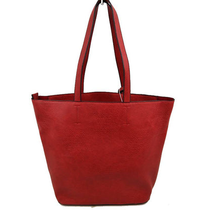 Madeline Love 3 in 1 Large Soft Faux Leather Womens Tote Handbags in White view 16 - Handbags Tote