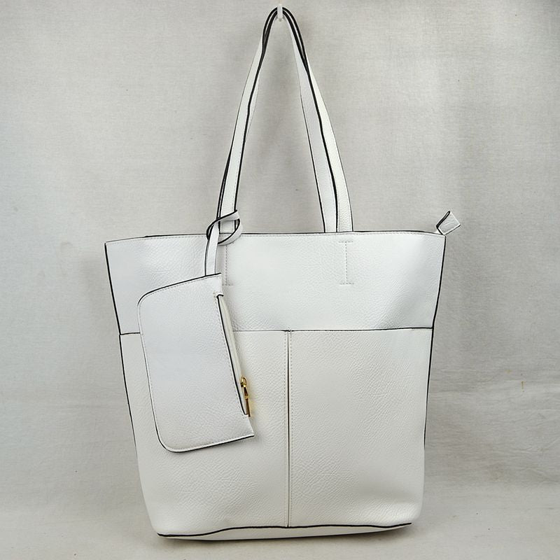 Madeline Love 3 in 1 Large Soft Faux Leather Womens Tote Handbags view 61 - Handbags Tote