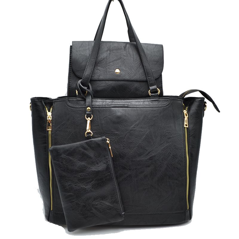 Madeline Love 3 in 1 Side Zipper Women's Tote Handbag Set view 19 - Women'S Zipper Tote Handbags (one-piece)