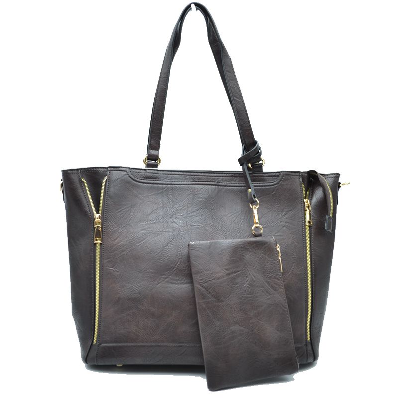 Madeline Love 3 in 1 Side Zipper Women's Tote Handbag Set view 34 - Women'S Zipper Tote Handbags (one-piece)