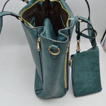 Madeline Love 3 in 1 Side Zipper Women's Tote Handbag Set view 41 - Women'S Zipper Tote Handbags (one-piece)