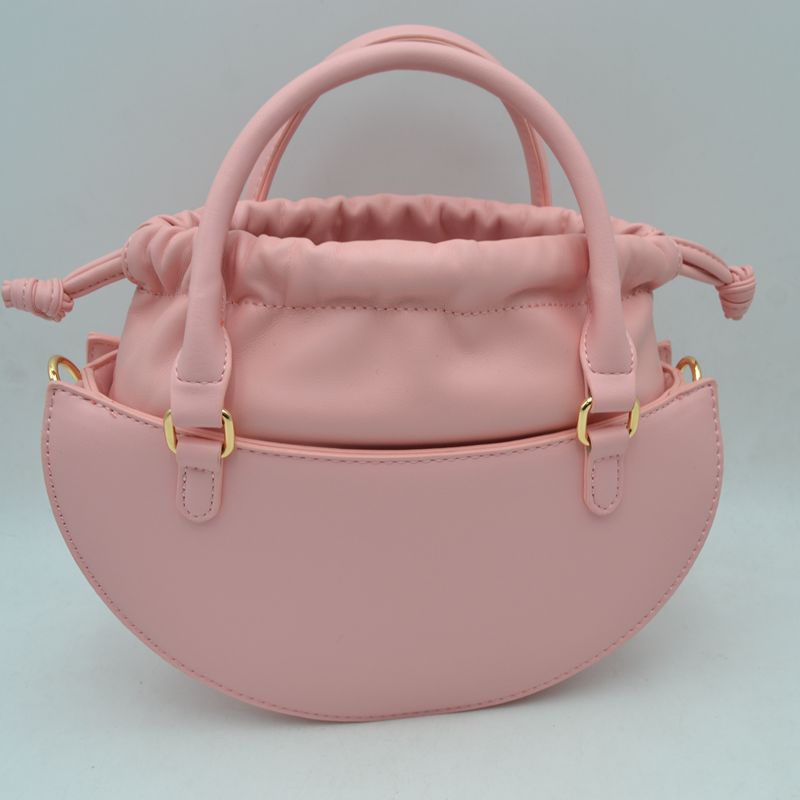Madeline Love Curved Top Handle Handbag with Drawstring Inner Pouch in Light Blue view 5 - Madelyn Top Love The Label