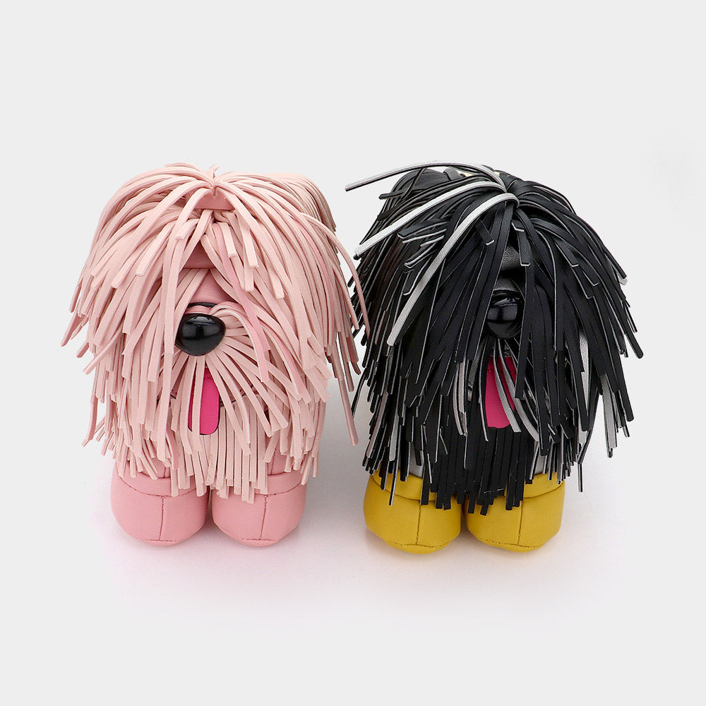 Madeline Love Faux Leather Fringe Dog Crossbody Handbag view 16 - Handbag Crossbody