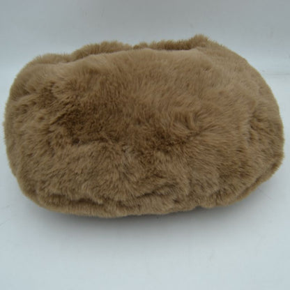 Madeline Love Fluffy Plush Crescent Hobo Handbag with Integrated Top Handle view 12 - Top Handbag