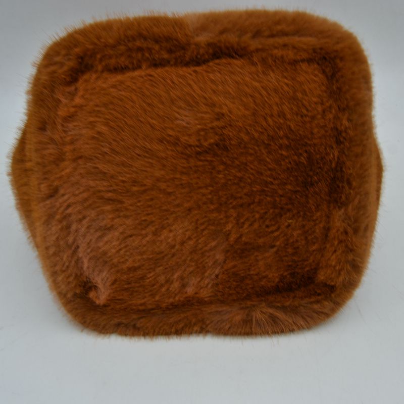 Madeline Love Fluffy Plush Handbag with Integrated Top Handle and Metallic Chain Strap view 12 - Meta Handbag