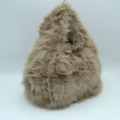 Madeline Love Fluffy Shaggy Plush Handbag with Integrated Top Handle view 13 - Handle Handbag
