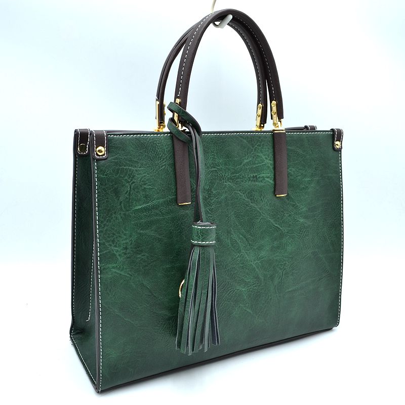 Madeline Love Large Shoulder Vegan Leather Tassel Handbag for Women view 21 - Women Handbag