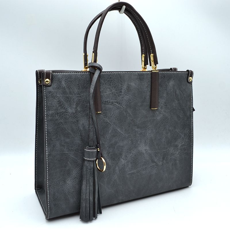 Madeline Love Large Shoulder Vegan Leather Tassel Handbag for Women view 26 - Women Handbag
