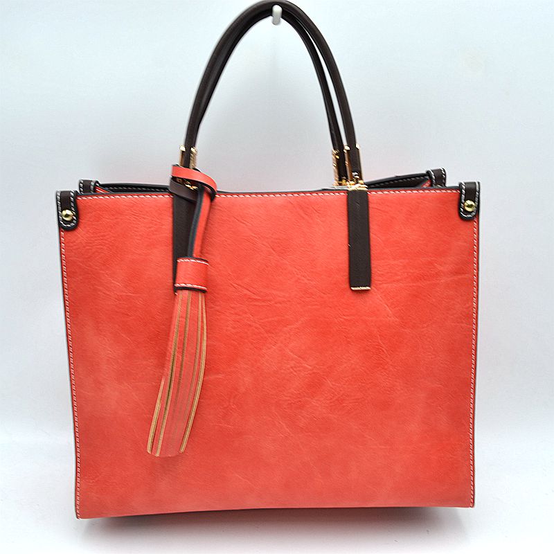 Madeline Love Large Shoulder Vegan Leather Tassel Handbag for Women view 46 - Women Handbag