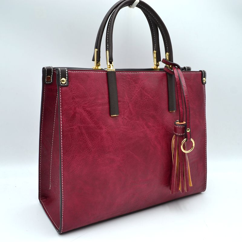 Madeline Love Large Shoulder Vegan Leather Tassel Handbag for Women view 51 - Women Handbag