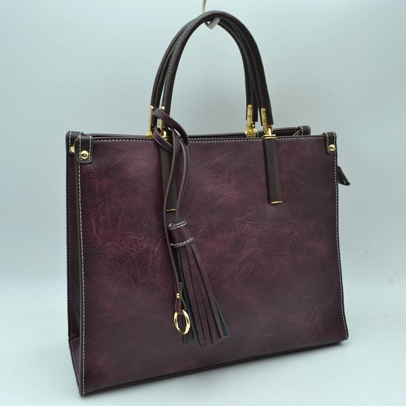 Madeline Love Large Shoulder Vegan Leather Tassel Handbag for Women view 61 - Women Handbag