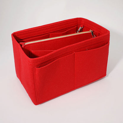 Madeline Love Multi Pocket Handbag Organizer Insert in Red view 2 - Insert Handbag
