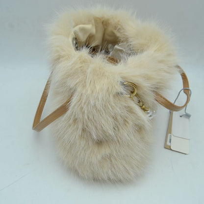 Madeline Love Plush Faux Fur Handbag with Pearl Bead Accent and Dual Straps view 23 - Dual Handbag
