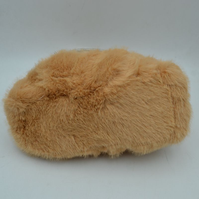 Madeline Love Plush Faux Fur Handbag with Rhinestone Handles and Chain Strap view 20 - Chain Handbag