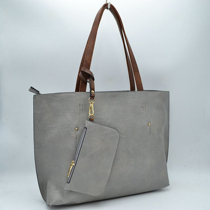 Madeline Love Pu Vegan Leather 2 in 1 Tote Crossbody Handbag view 55 - Handbag Tote