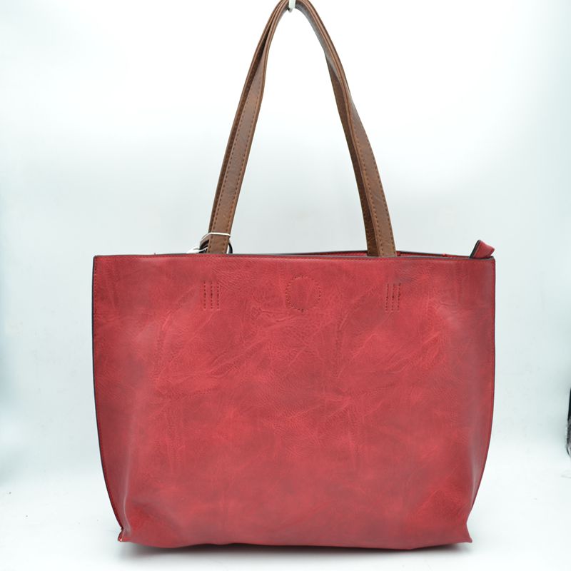 Madeline Love Pu Vegan Leather 2 in 1 Tote Crossbody Handbag view 60 - Handbag Tote