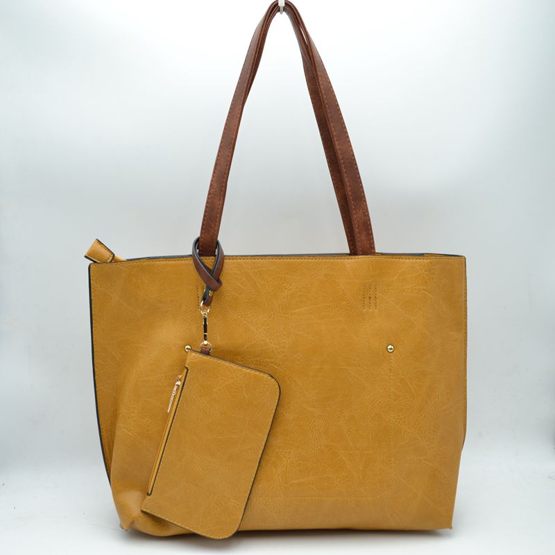Madeline Love Pu Vegan Leather 2 in 1 Tote Crossbody Handbag view 61 - Handbag Tote