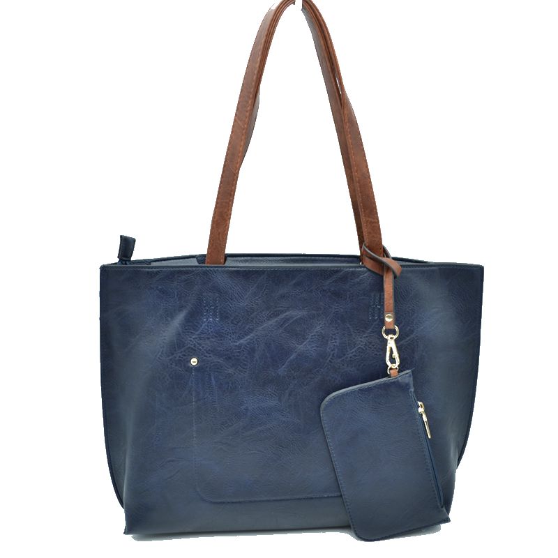 Madeline Love Pu Vegan Leather 2 in 1 Tote Crossbody Handbag view 67 - Handbag Tote