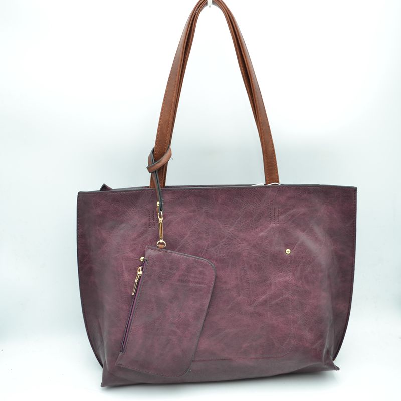 Madeline Love Pu Vegan Leather 2 in 1 Tote Crossbody Handbag view 91 - Handbag Tote
