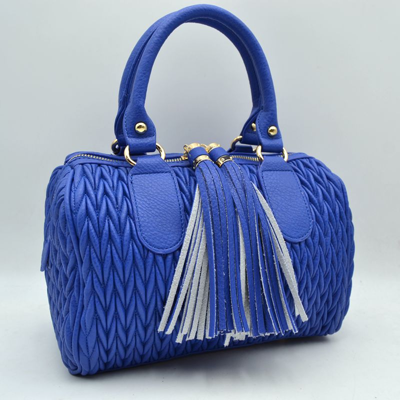 Madeline Love Quilted Chevron Satchel Handbag | Textured Top-handle Crossbody Purse view 24 - Cros Handbag