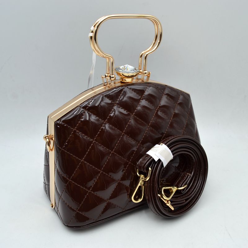 Madeline Love Quilted Top-handle Handbag with Detachable Shoulder Strap in Navy Blue view 5 - Madelyn Top Love The Label