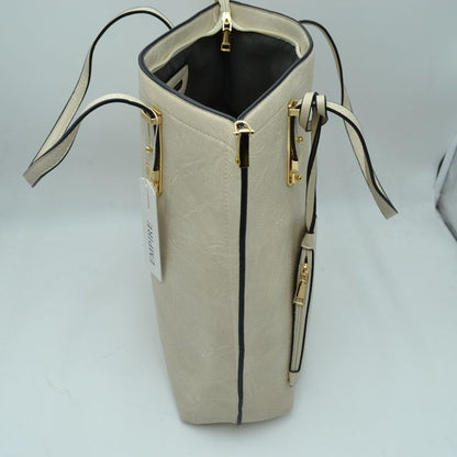 Madeline Love Soft Faux Leather Tote Handbag with Wallet in Mustard view 15 - Wallet Tote