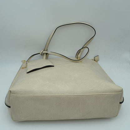 Madeline Love Soft Faux Leather Tote Handbag with Wallet in Peach view 5 - Wallet Tote